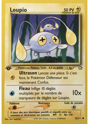 Carte Pokémon Loupio 55/111 Commune Neo Genesis