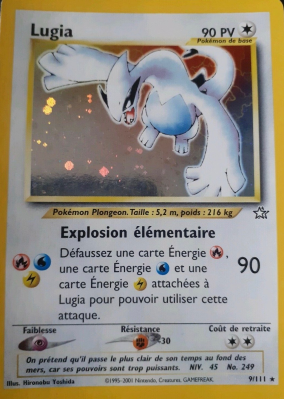 Carte Pokémon Lugia 9/111 Holographique Neo Genesis