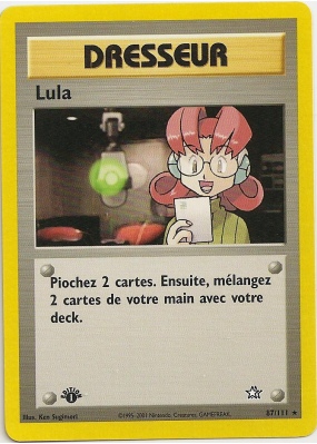 Carte Pokémon Lula 87/111 Rare Neo Genesis