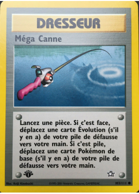 Carte Pokémon Méga Canne 103/111 Commune Neo Genesis