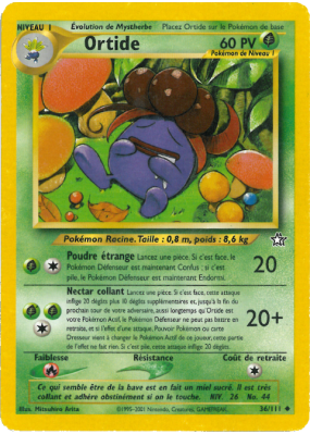 Carte Pokémon Ortide 36/111 Peu commune Neo Genesis