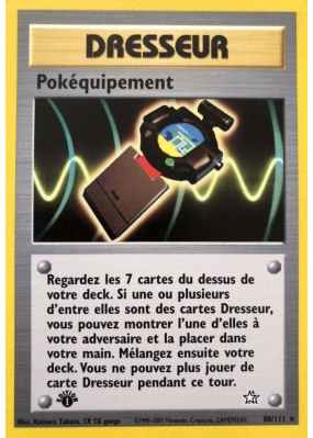 Carte Pokémon Pokéquipement 88/111 Rare Neo Genesis