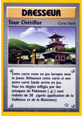 Carte Pokémon Tour Chétiflor 97/111 Peu commune Neo Genesis