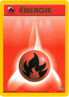 Carte Pokémon Énergie Feu 107/111 Aucune Neo Genesis