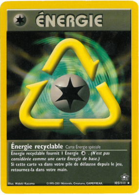 Carte Pokémon Énergie recyclable 105/111 Rare Neo Genesis