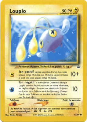 Carte Pokémon Loupio 42/64 Commune Neo Revelation