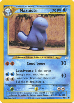 Carte Pokémon Maraiste 48/64 Commune Neo Revelation