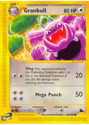 Carte Pokémon Granbull 61/144 Commune Skyridge