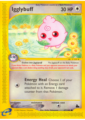 Carte Pokémon Igglybuff 67/144 Commune Skyridge