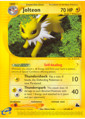 Carte Pokémon Jolteon 13/144 Rare Skyridge