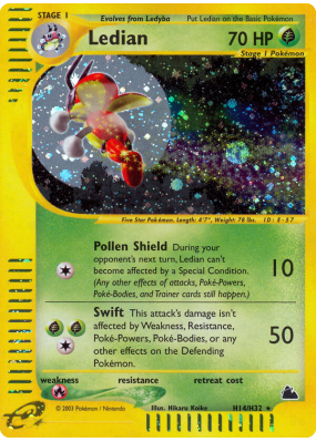 Carte Pokémon Ledian H14/H32 Holographique Skyridge