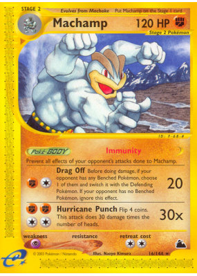 Carte Pokémon Machamp 16/144 Rare Skyridge