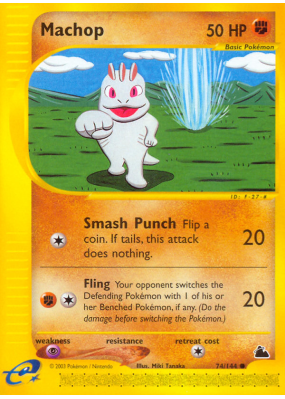 Carte Pokémon Machop 74/144 Commune Skyridge