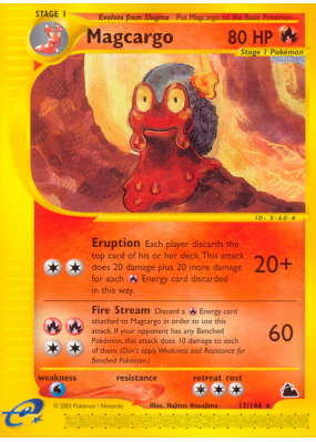 Carte Pokémon Magcargo 17/144 Rare Skyridge