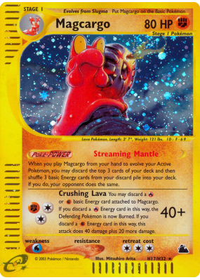 Carte Pokémon Magcargo H17/H32 Holographique Skyridge