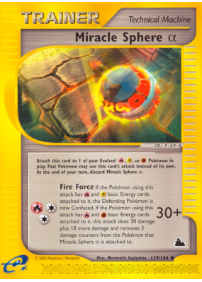 Carte Pokémon Miracle Sphere α 129/144 Peu commune Skyridge