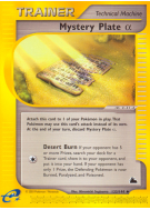 Carte Pokémon Mystery Plate α 133/144 Peu commune Skyridge