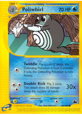 Carte Pokémon Poliwhirl 88/144 Commune Skyridge