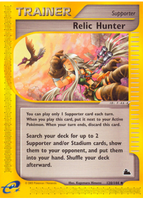 Carte Pokémon Relic Hunter 120/144 Peu commune Skyridge