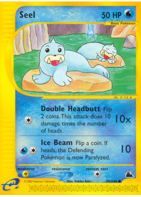 Carte Pokémon Seel 95/144 Commune Skyridge