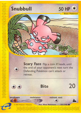 Carte Pokémon Snubbull 101/144 Commune Skyridge