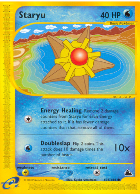 Carte Pokémon Staryu 103/144 Commune Skyridge