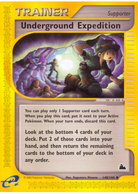Carte Pokémon Underground Expedition 140/144 Peu commune Skyridge