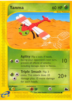 Carte Pokémon Yanma 116/144 Commune Skyridge