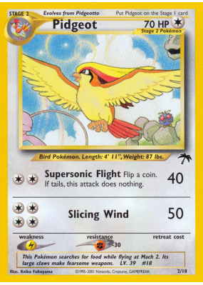 Carte Pokémon Pidgeot 2/18 Aucune Southern Islands