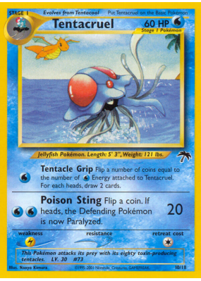 Carte Pokémon Tentacruel 10/18 Aucune Southern Islands