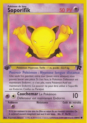 Carte Pokémon Soporifik 54/82 Commune Team Rocket (JCC)