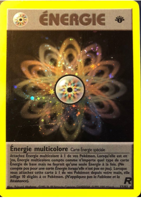 Carte Pokémon Énergie multicolore 17/82 Holographique Team Rocket (JCC)