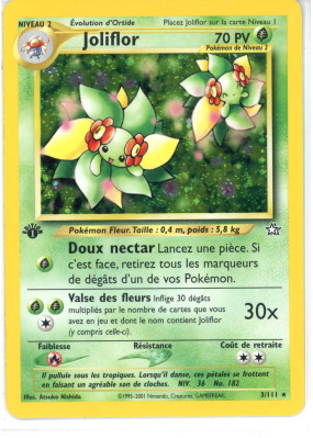 Carte Pokémon Joliflor 3/111 Holographique Neo Genesis
