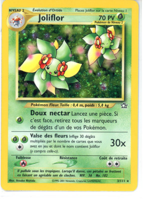 Carte Pokémon Joliflor 3/111 Holographique Neo Genesis