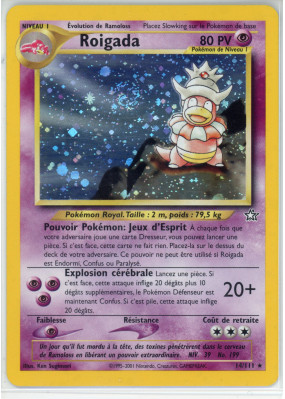 Carte Pokémon Roigada 14/111 Holographique Neo Genesis