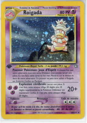 Carte Pokémon Roigada 14/111 Holographique Neo Genesis