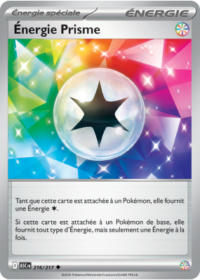 Carte Pokémon Énergie Prisme 216/217 Peu commune Héros Transcendants