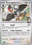 Carte Pokémon Étouraptor d'Okuba 170/217 Rare Héros Transcendants