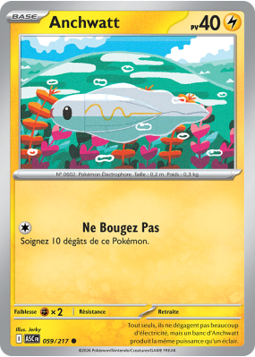 Carte Pokémon Anchwatt 059/217 Commune Héros Transcendants