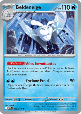 Carte Pokémon Beldeneige 053/217 Peu commune Héros Transcendants