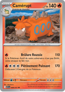 Carte Pokémon Camérupt 028/217 Peu commune Héros Transcendants