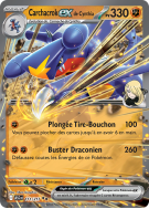 Carte Pokémon Carchacrok-ex de Cynthia 111/217 Double rare Héros Transcendants