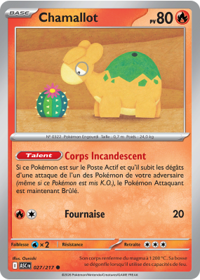 Carte Pokémon Chamallot 027/217 Commune Héros Transcendants
