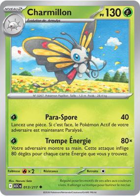 Carte Pokémon Charmillon 013/217 Peu commune Héros Transcendants