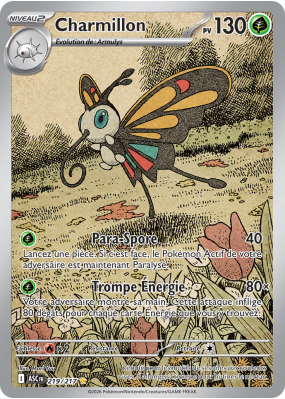 Carte Pokémon Charmillon 219/217 AR Héros Transcendants