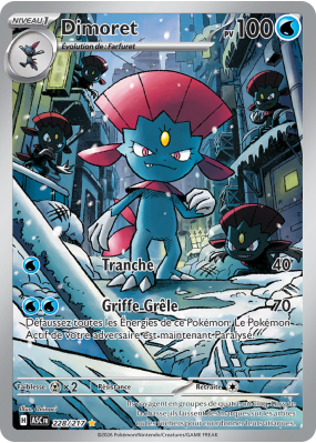 Carte Pokémon Dimoret 228/217 AR Héros Transcendants