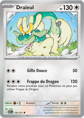 Carte Pokémon Draïeul 176/217 Peu commune Héros Transcendants