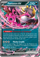 Carte Pokémon Favianos-ex 142/217 Double rare Héros Transcendants
