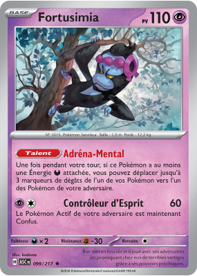 Carte Pokémon Fortusimia 099/217 Rare Héros Transcendants