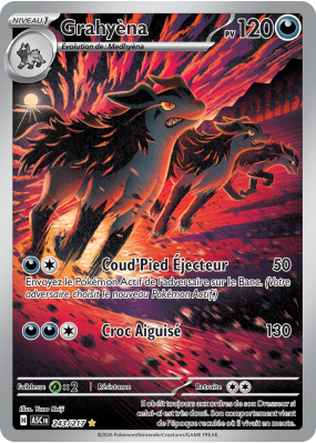 Carte Pokémon Grahyèna 243/217 AR Héros Transcendants